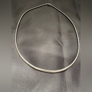 Italian Omega Necklace -Sterling Silver 3mm